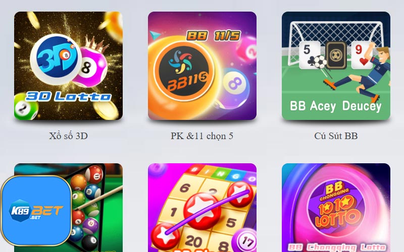 Những nhà phát hành uy tín nhất sảnh xổ số K89BET